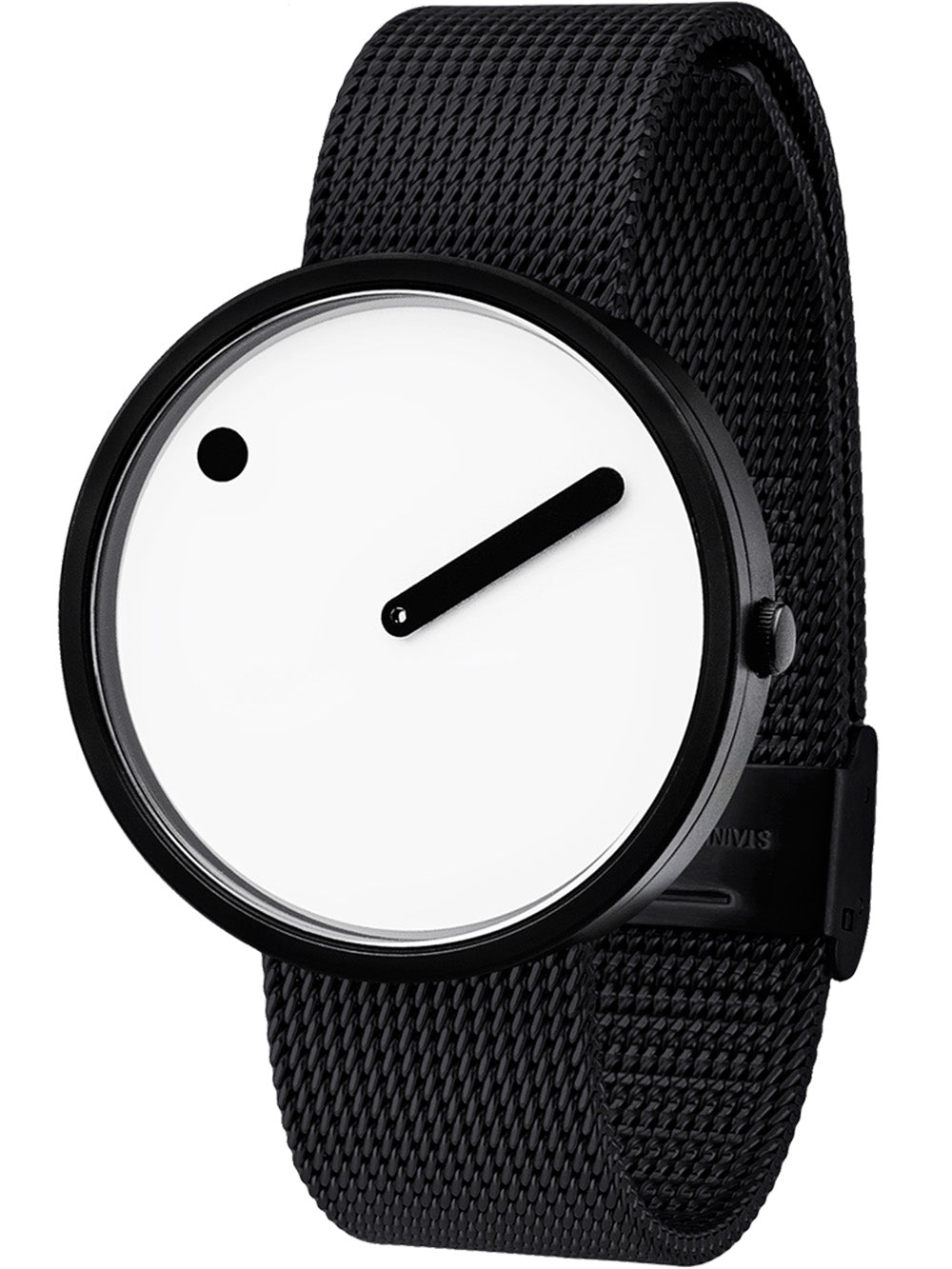 PICTO 43379-1020 Unisex laikrodis Black and White 40mm 5ATM