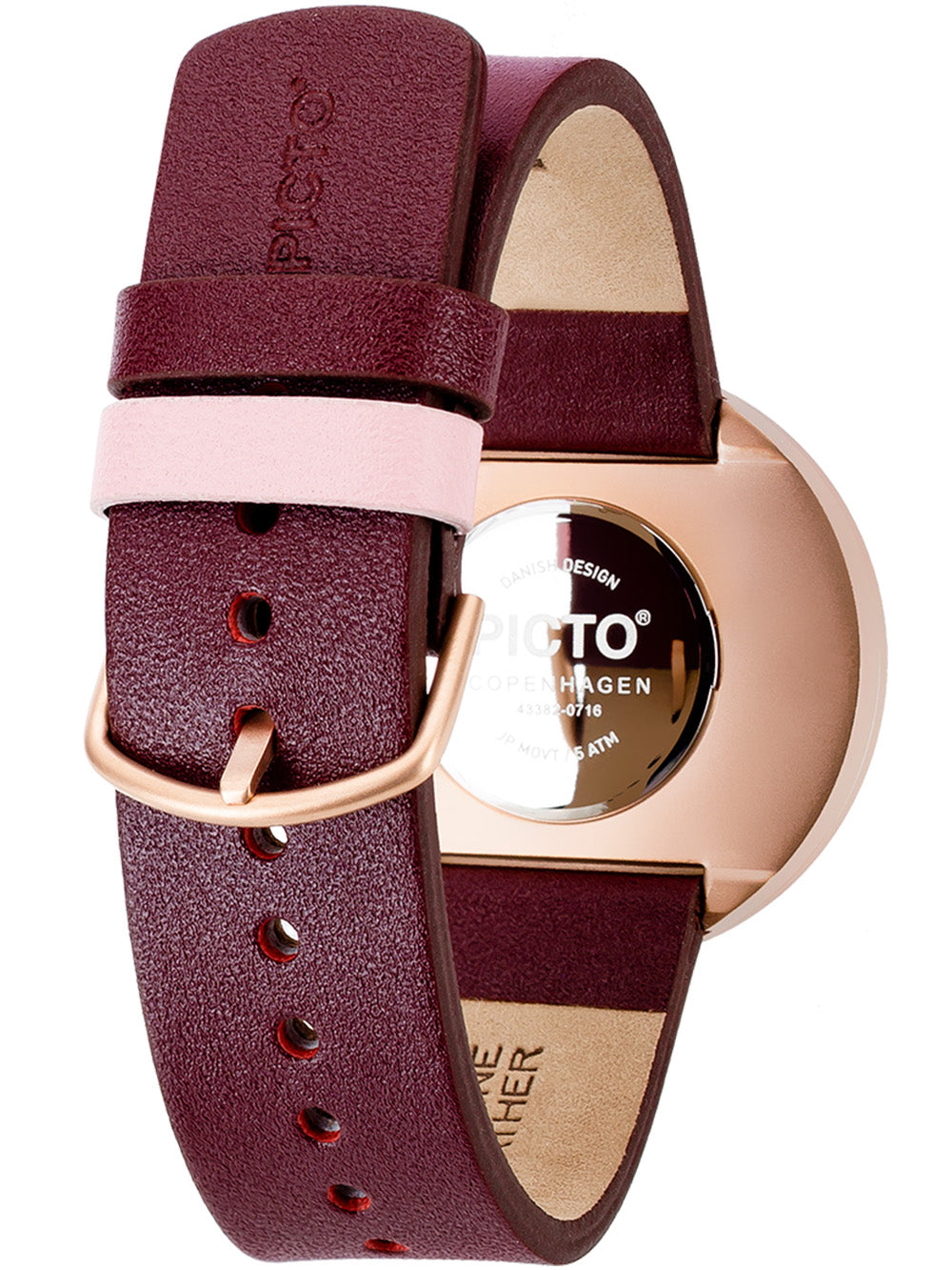 PICTO 43382-4920MR moteriškas laikrodis Rose and Chic 40mm 5ATM
