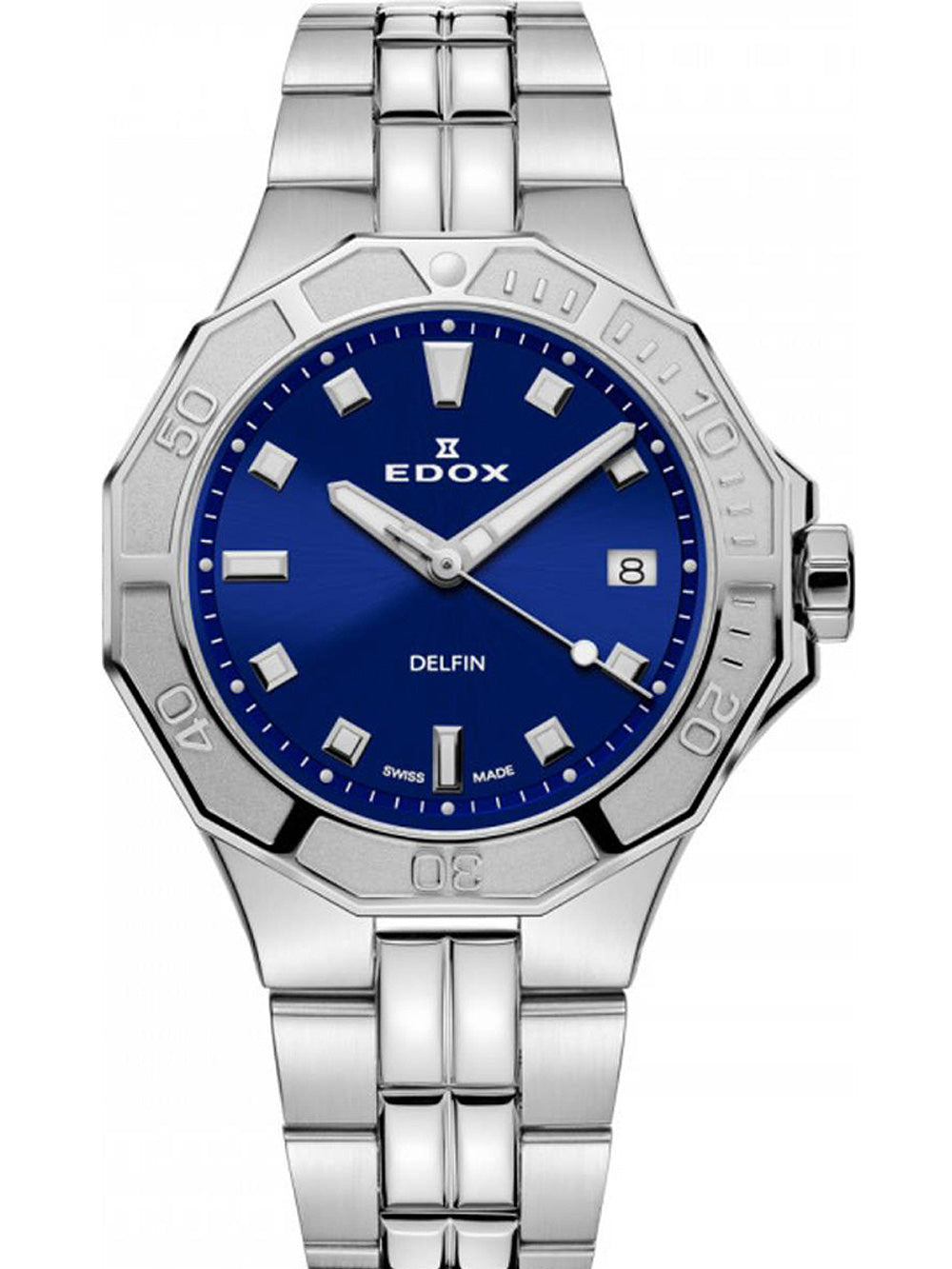 Edox 53020-3M-BUN Delfin Diver moteriškas laikrodis 38mm 20ATM