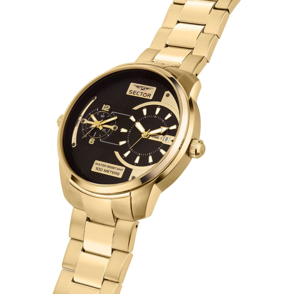 Sector R3253102026 Over-Size vyriškas laikrodis Dual-Time 48mm 10ATM