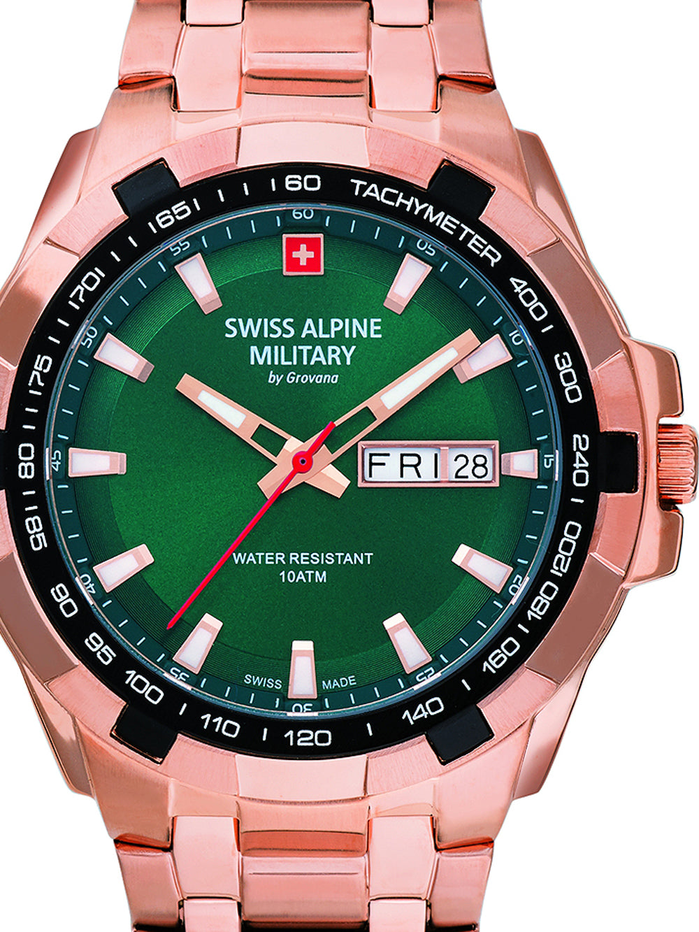 Swiss Alpine Military 7043.1164 Day-Date vyriškas laikrodis 42mm 10ATM