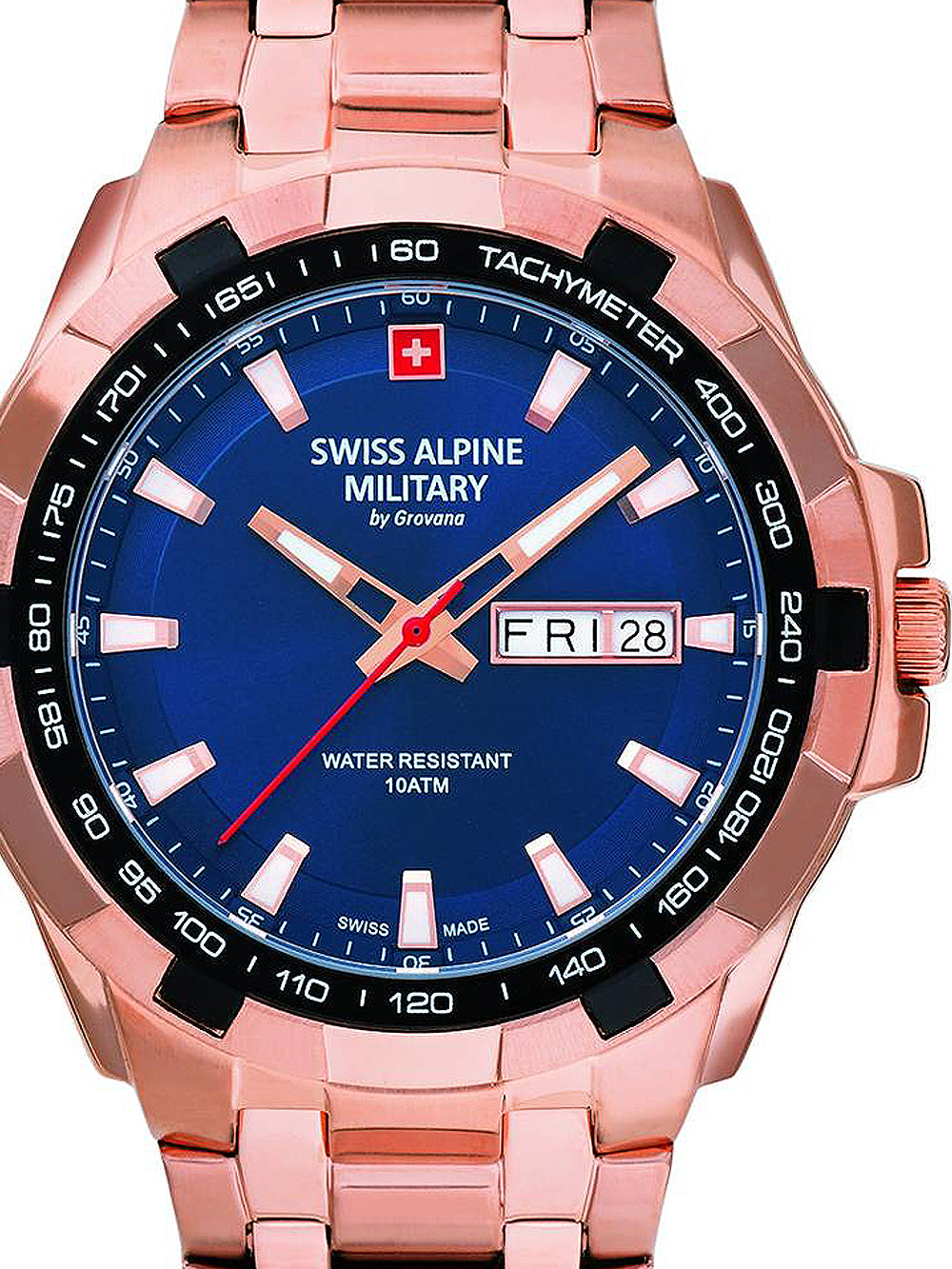Swiss Alpine Military 7043.1165 Day-Date vyriškas laikrodis 42mm 10ATM