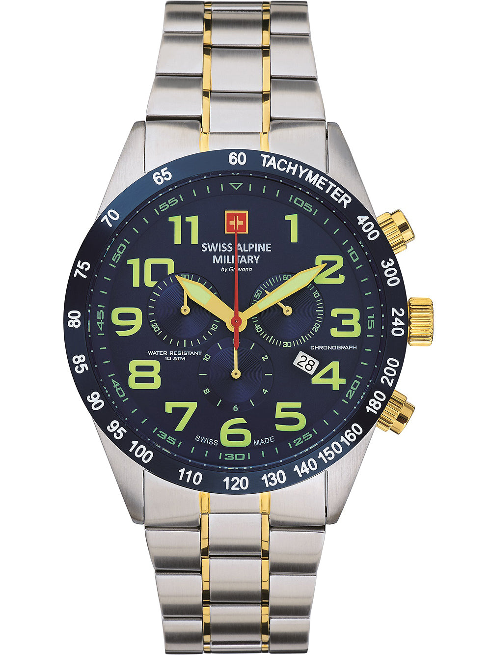 Swiss Alpine Military 7047.9145 Chronograph vyriškas laikrodis 45mm 10ATM