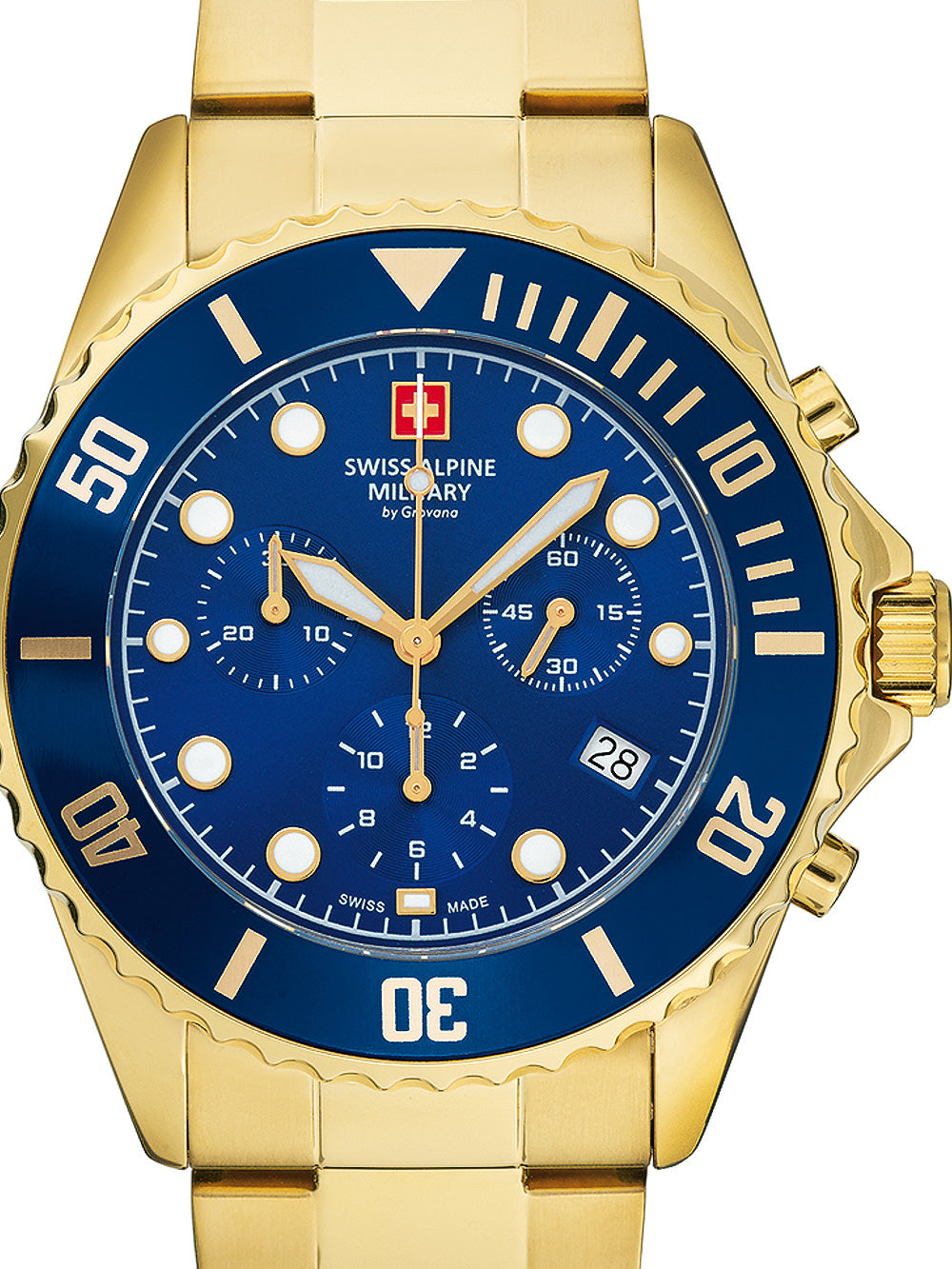 Swiss Alpine Military 7053.9115 Chronograph vyriškas laikrodis 42mm 10ATM