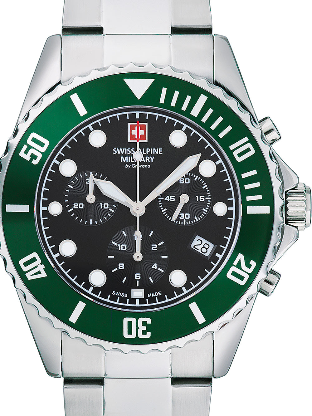 Swiss Alpine Military 7053.9133 chronograph vyriškas laikrodis 42mm 10ATM
