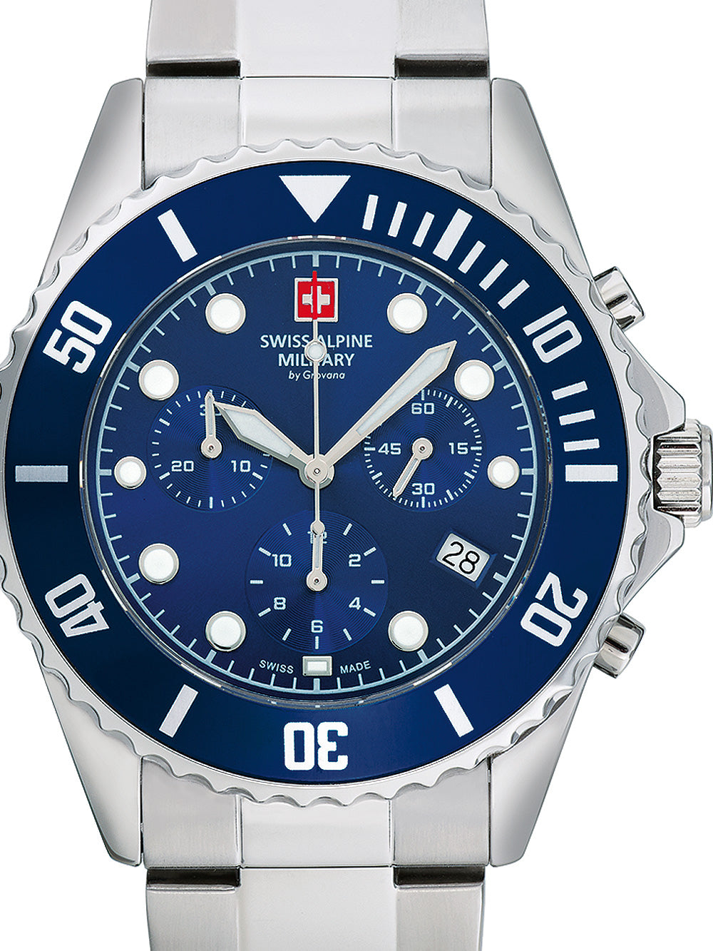 Swiss Alpine Military 7053.9135 Chronograph vyriškas laikrodis 42mm 10ATM