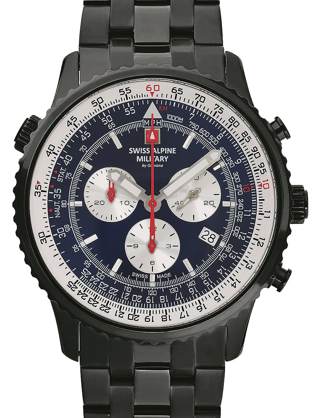 Swiss Alpine Military 7078.9175 Chronograph vyriškas laikrodis 45mm 10ATM
