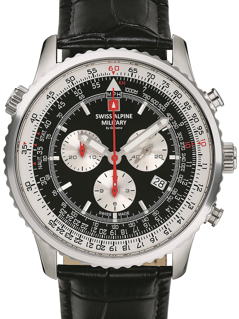 Swiss Alpine Military 7078.9537 chrono vyriškas laikrodis 45mm  10ATM