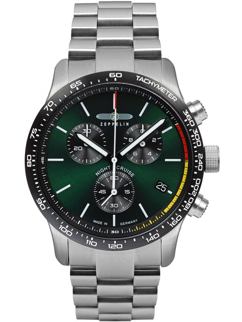 Zeppelin 7288M-4 Night Cruise Chronograph vyriškas laikrodis 42mm 10ATM