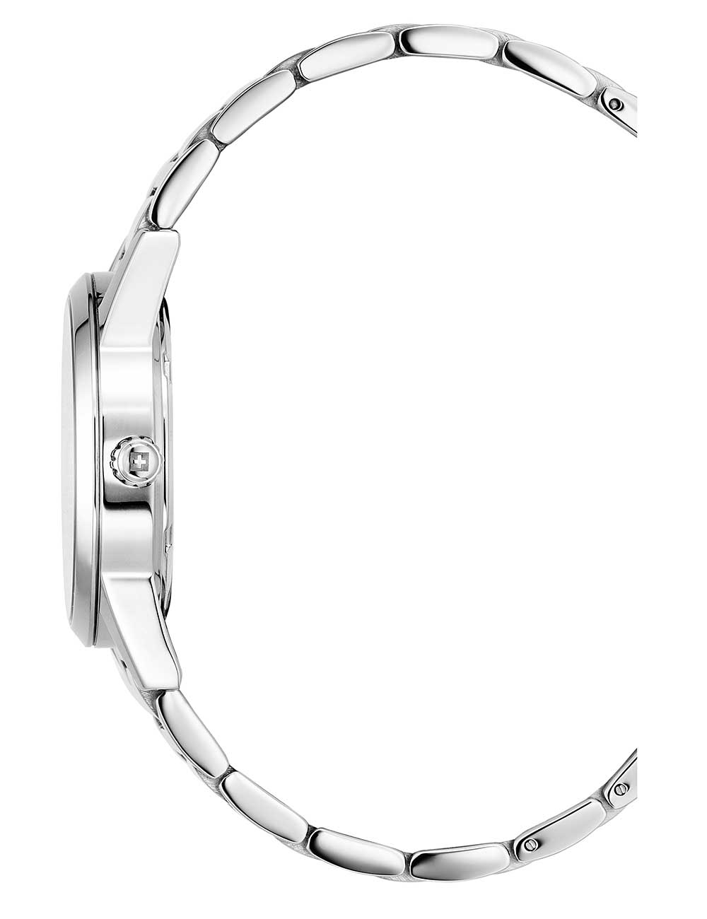 Swiss Alpine Military 7767.1137 moteriškas laikrodis Argos silver black 34mm 10ATM