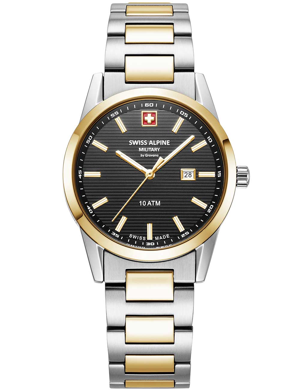 Swiss Alpine Military 7767.1147 moteriškas laikrodis Argos two tone black 34mm 10ATM