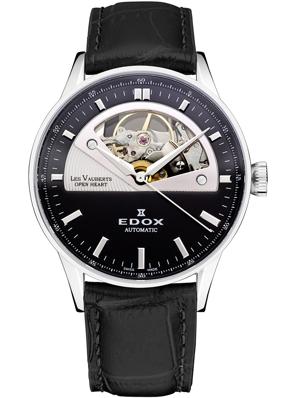 Edox 85019-3N-NIN Les Vauberts Automatic Unisex laikrodis 38mm 5ATM