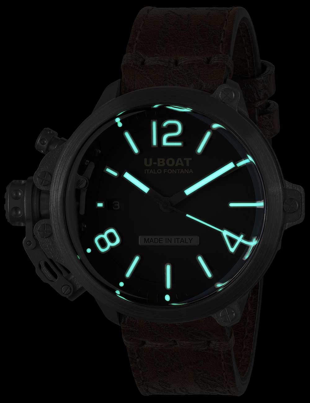 U-Boat 8809 Capsule 45 mm SS BK BE Automatic vyriškas laikrodis 10ATM