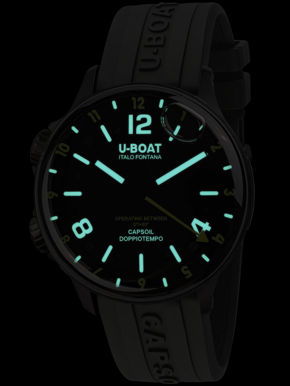 U-Boat 8840/B Capsoil Doppiotempo DLC GMT 45mm 10ATM