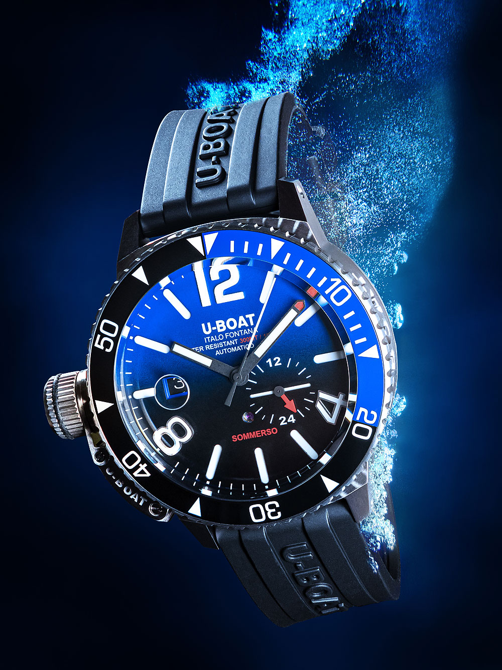 U-Boat 9519 Sommerso Automatic vyriškas laikrodis 46mm 30ATM