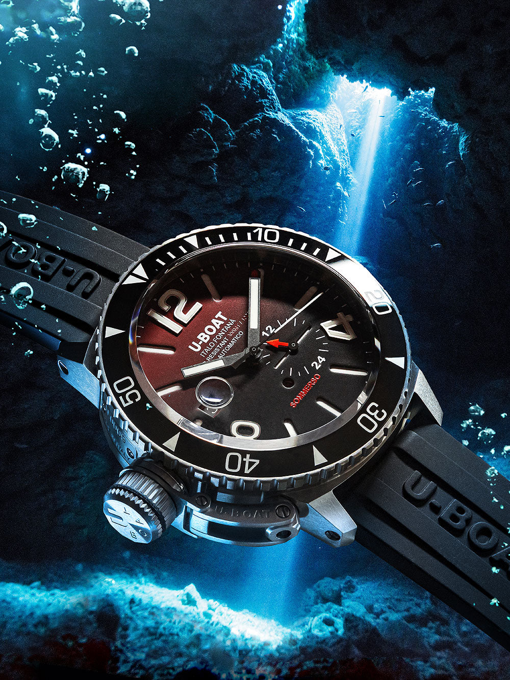 U-Boat 9521 Sommerso Automatic vyriškas laikrodis 46mm 30ATM