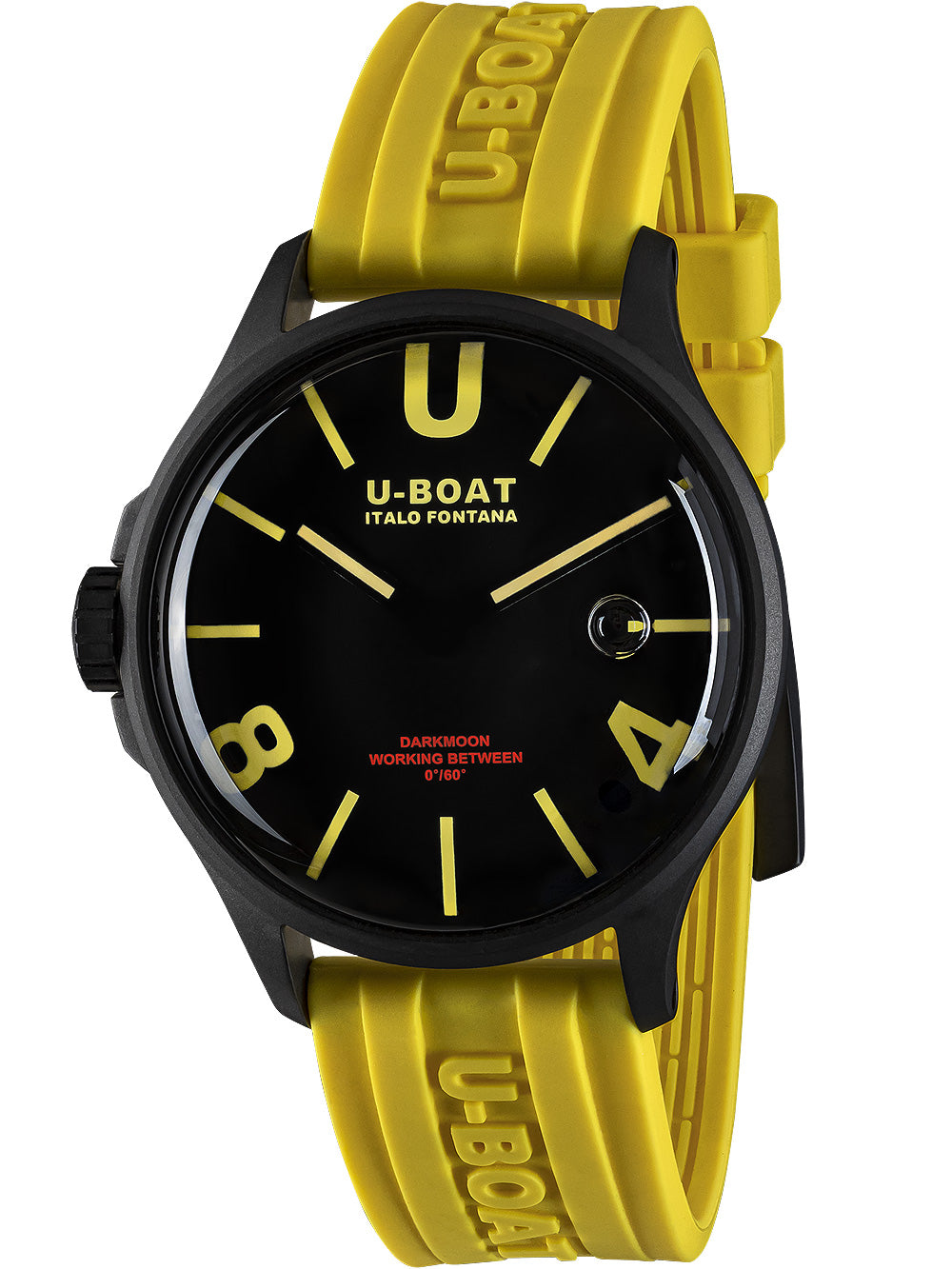 U-Boat 9522/A Darkmoon Yellow IPB vyriškas laikrodis 44mm 5ATM