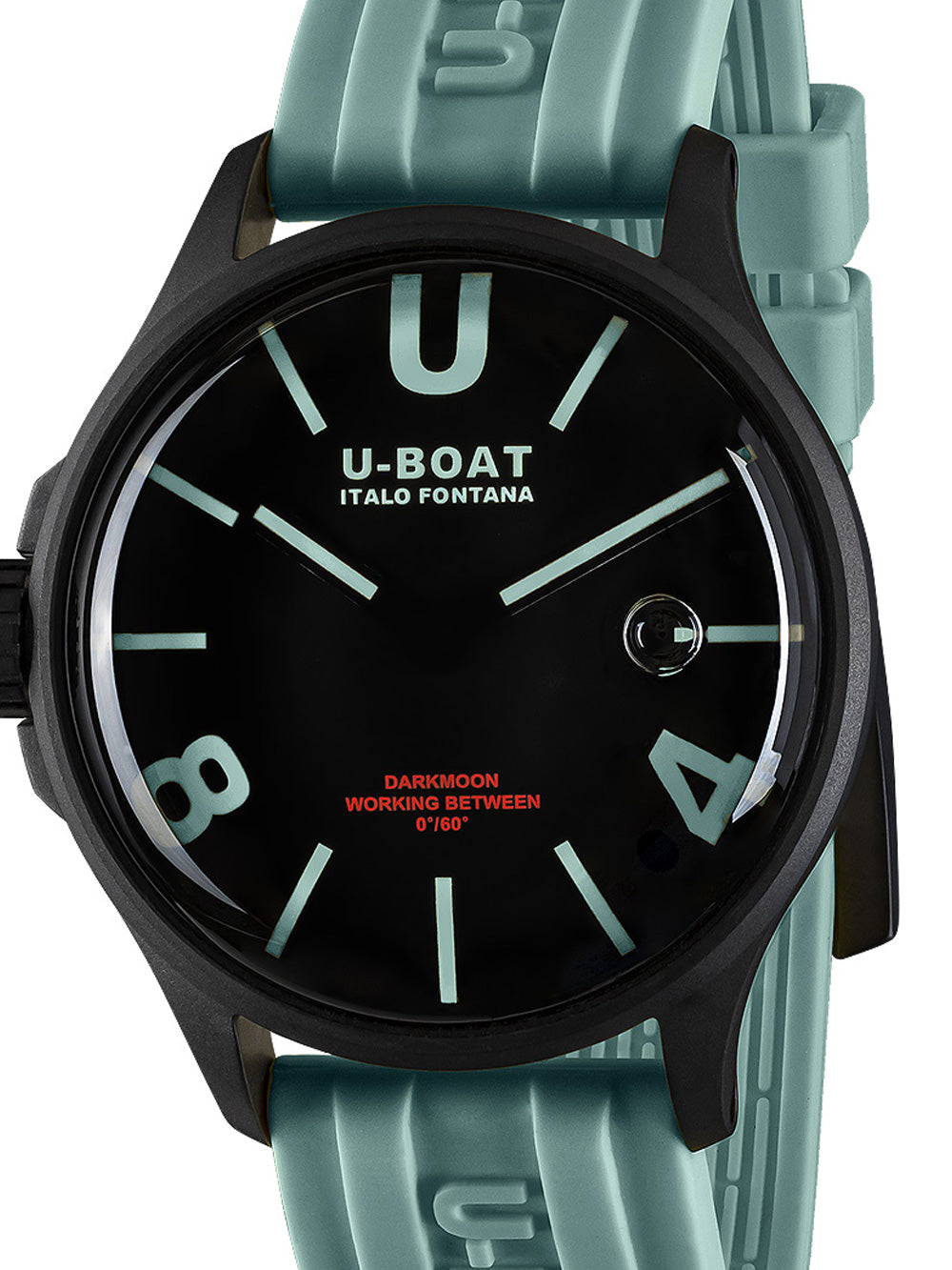 U-Boat 9526/A Darkmoon Aqua IPB vyriškas laikrodis 44mm 5ATM