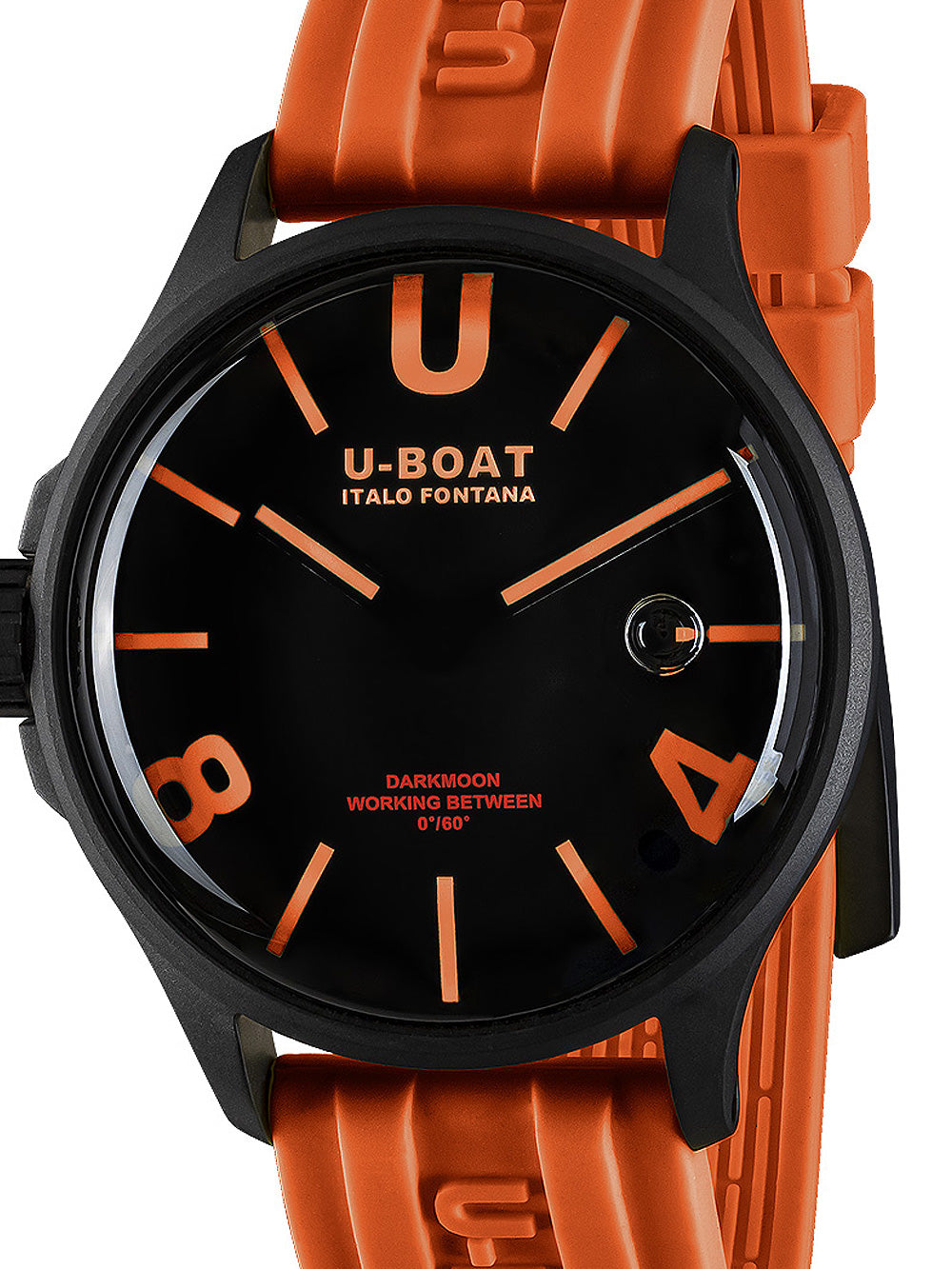 U-Boat 9538 Darkmoon Orange IPB vyriškas laikrodis 44mm 5ATM
