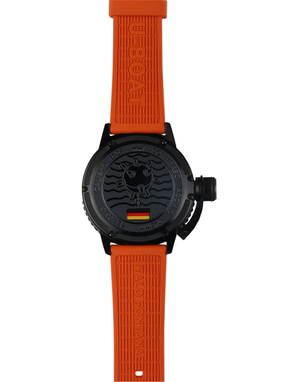 U-Boat 9543 Sommerso Orange IPB Automatic vyriškas laikrodis 46mm 30ATM