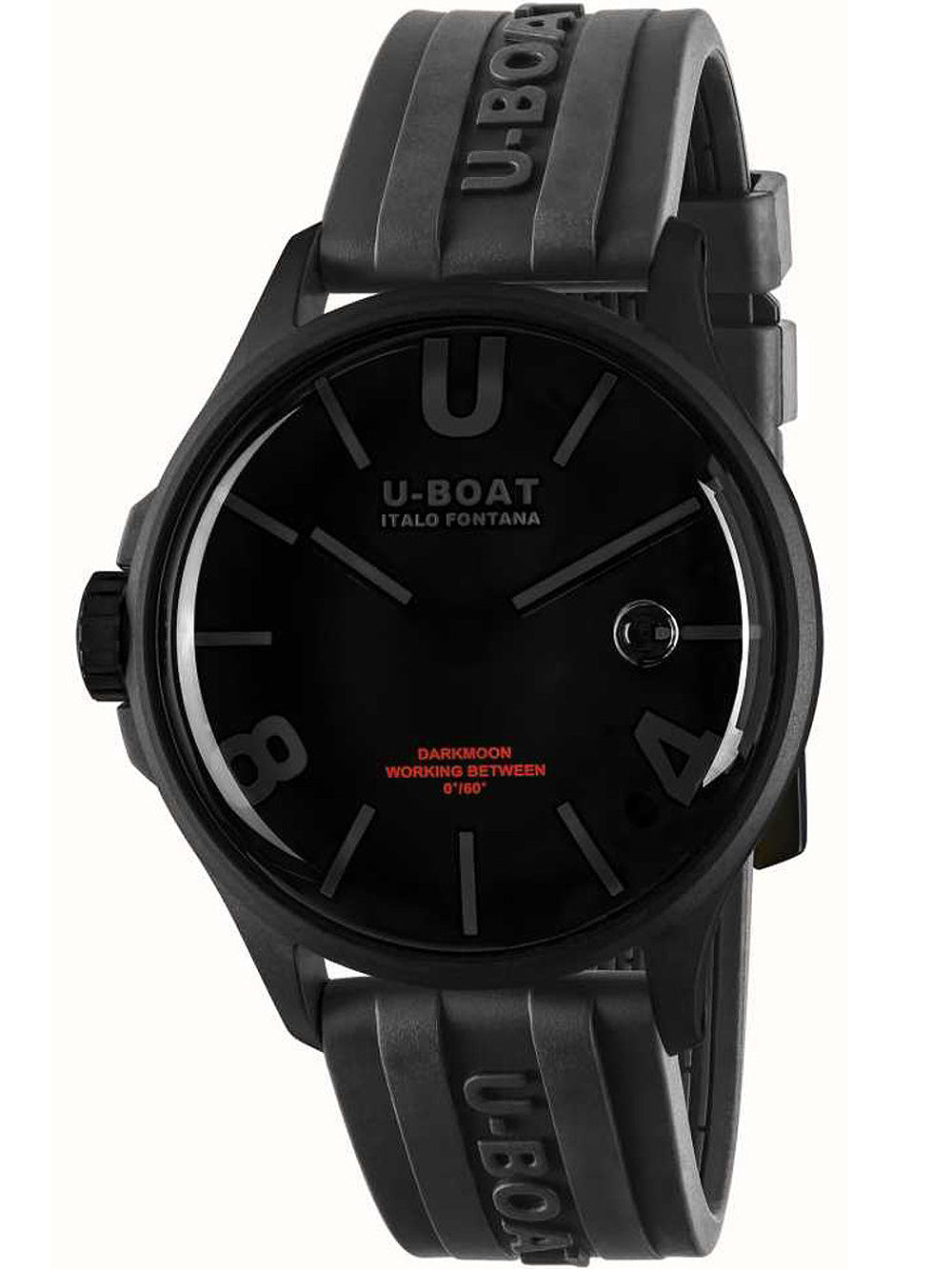 U-Boat 9544 Darkmoon Black PVD vyriškas laikrodis 44mm 5ATM
