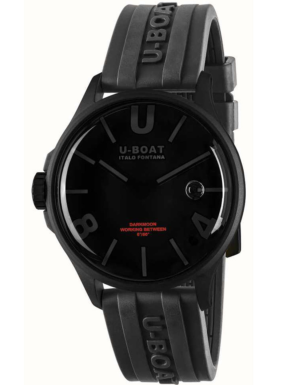 U-Boat 9545 Darkmoon Black PVD vyriškas laikrodis 40mm 5ATM