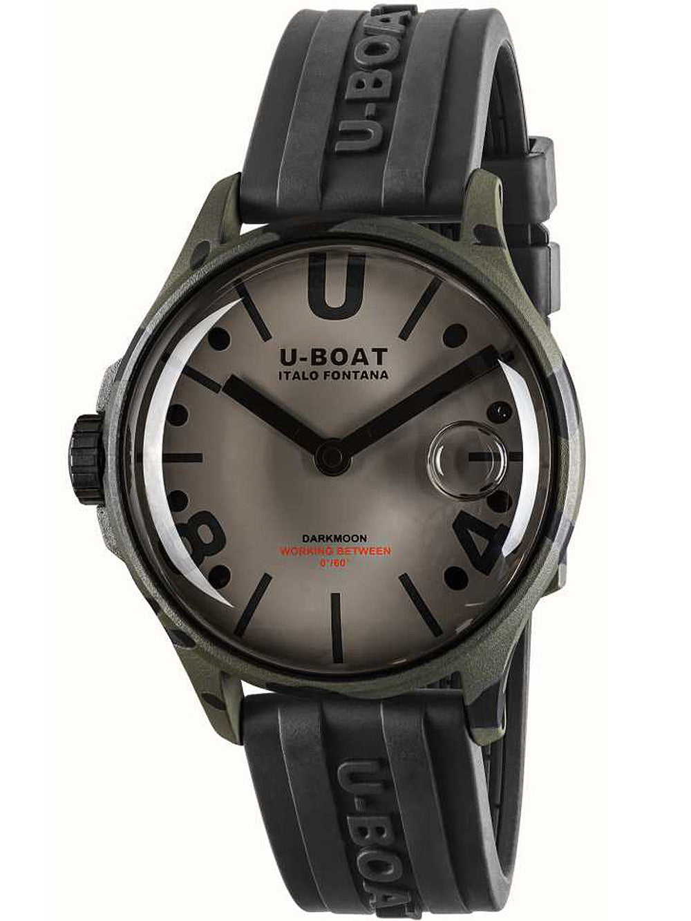 U-Boat 9551 Darkmoon Grey Camouflage vyriškas laikrodis 40mm 5ATM