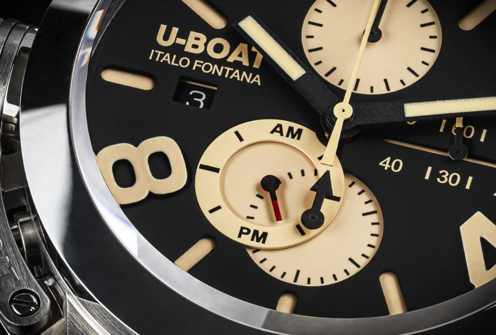 U-Boat 9567 Classico 45 mm Tungsteno CAS 1 vyriškas laikrodis 10ATM