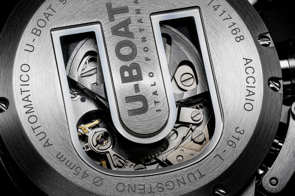 U-Boat 9568 Classico 45 mm Tungsteno CAS 2 vyriškas laikrodis 10ATM