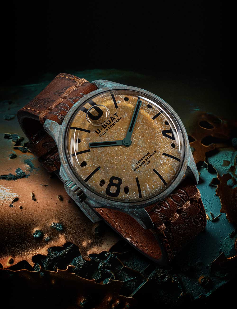 U-Boat 9600 vyriškas laikrodis Darkmoon Unico 45mm 50M