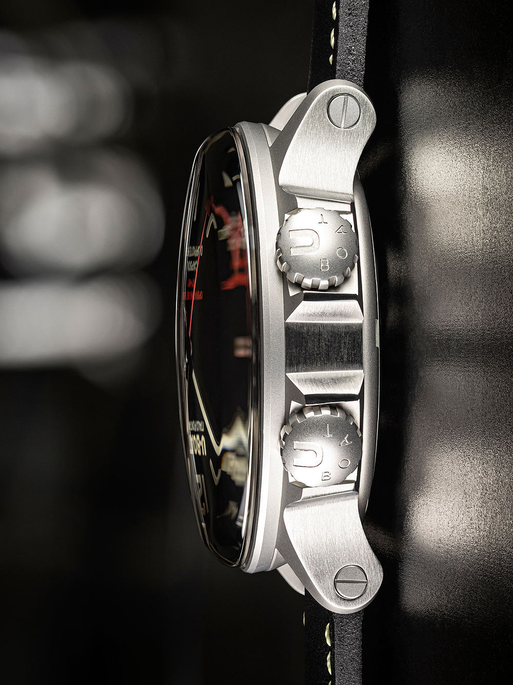 U-Boat 9672 Capsoil Doppiotempo SS GMT vyriškas laikrodis 55mm 10ATM