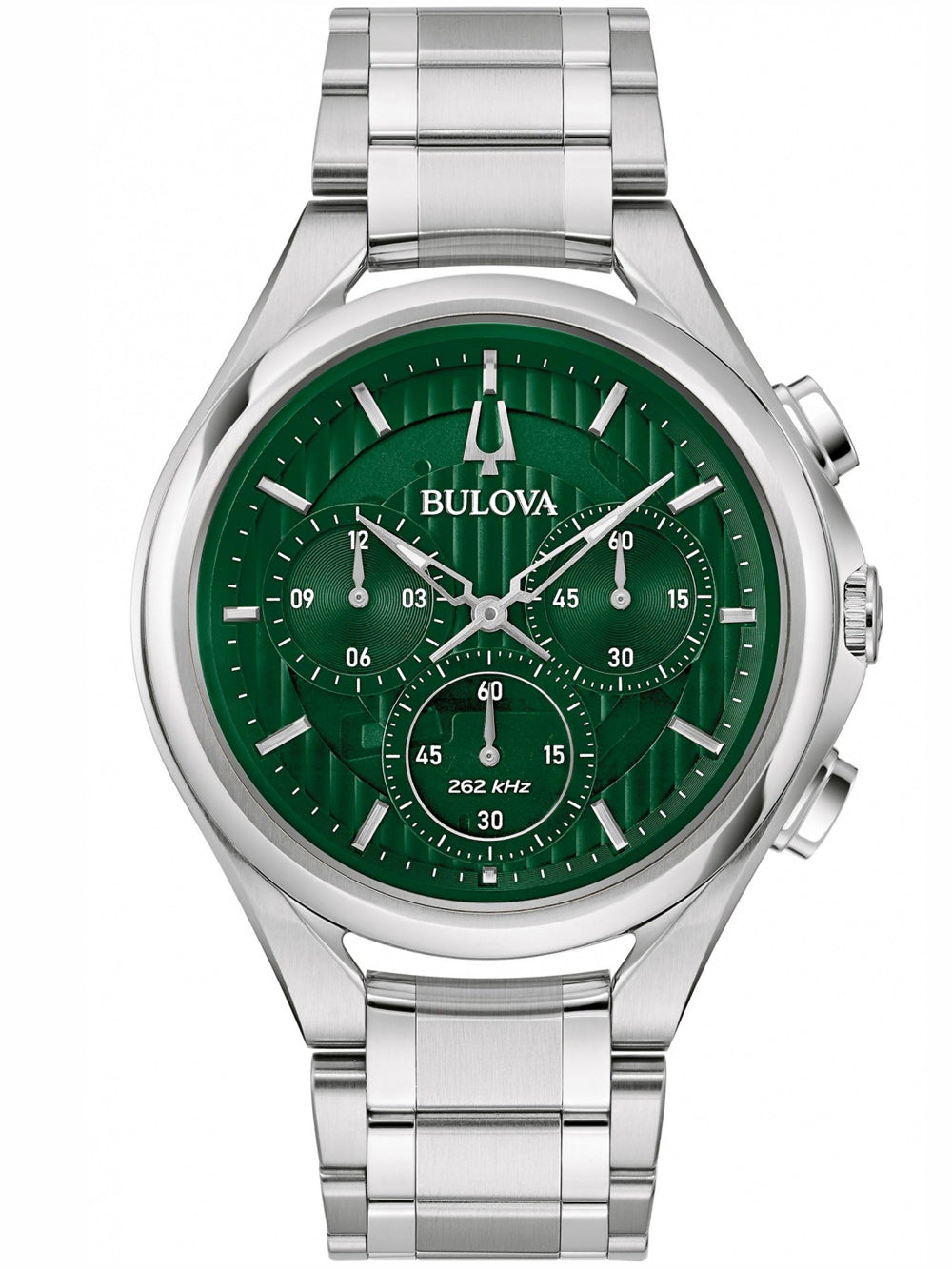 Bulova 96A297 Curv vyriškas laikrodis Chronograph 45mm 3ATM