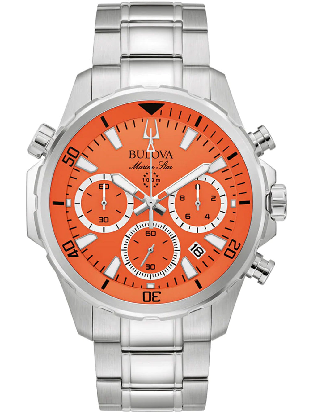 Bulova 96B395 Marine Star vyriškas laikrodis Chronograph 47mm 10ATM