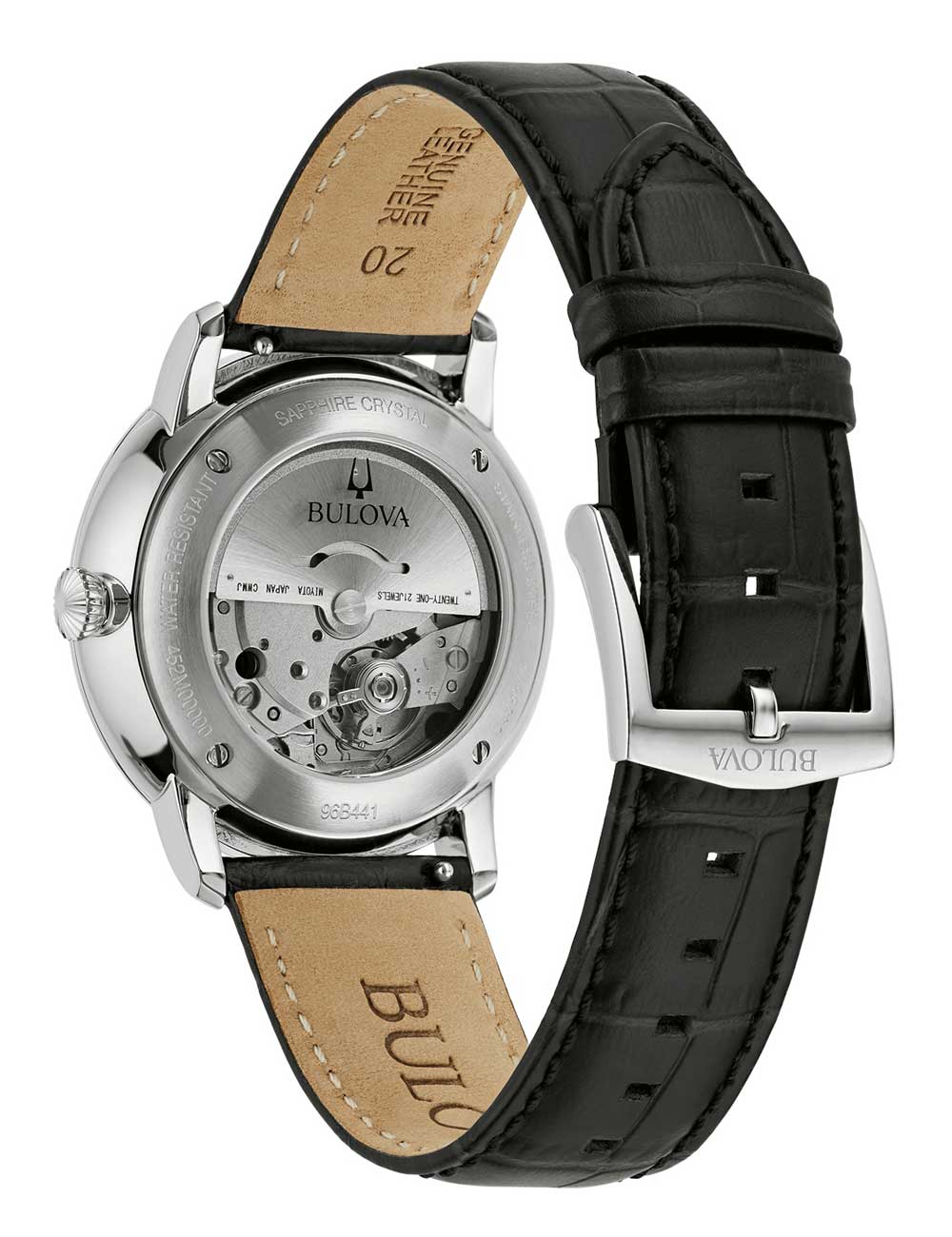 Bulova 96B441 vyriškas laikrodis Hudson Automatic 39mm 3ATM