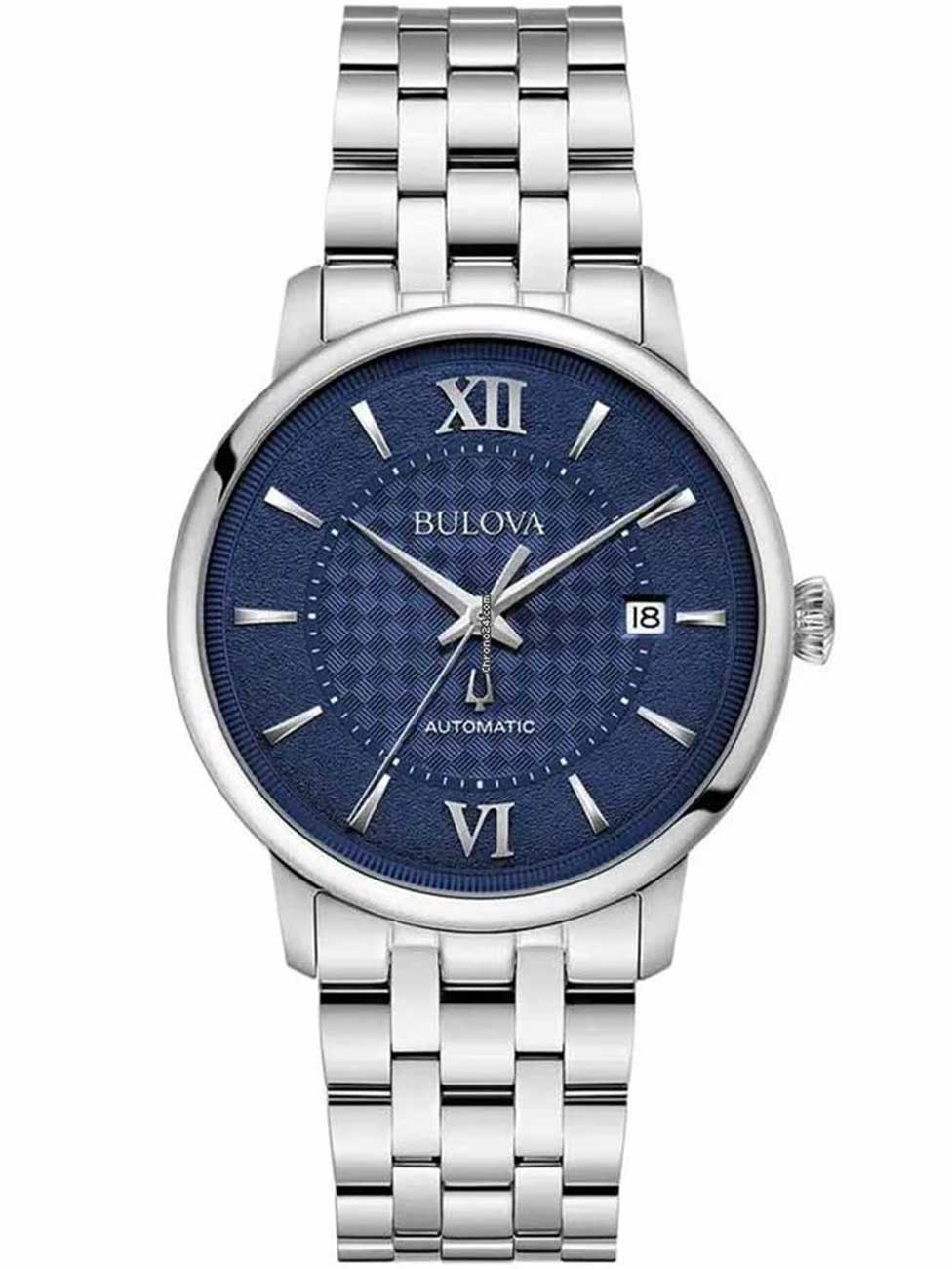 Bulova 96B447 vyriškas laikrodis Hudson Automatic 39mm 3ATM