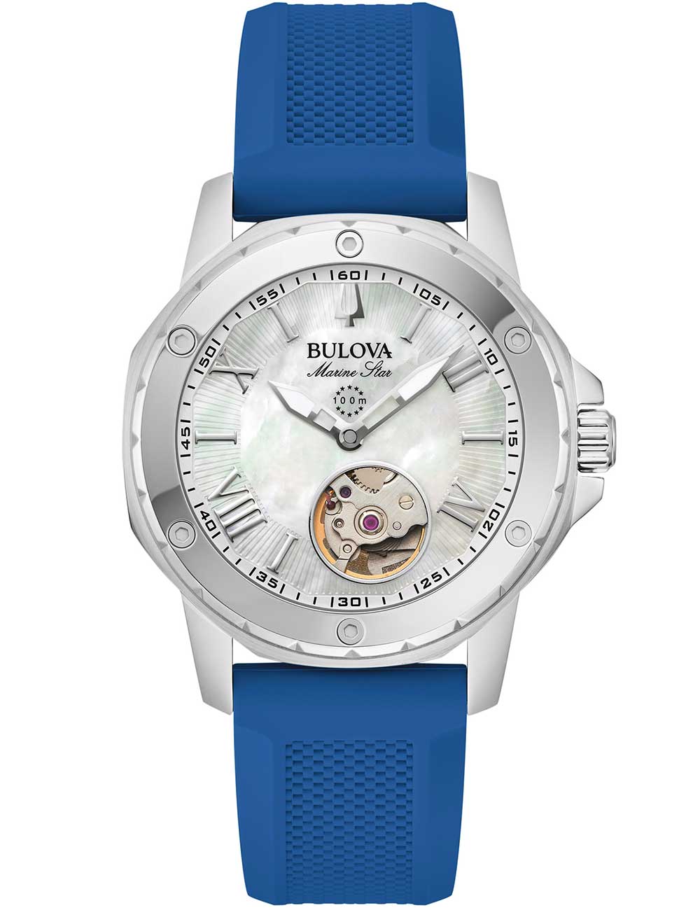 Bulova 96L324 moteriškas laikrodis Marine Star Automatic 35mm 10ATM