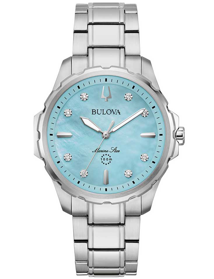 Bulova 96P248 moteriškas laikrodis Marine Star 38mm 10ATM
