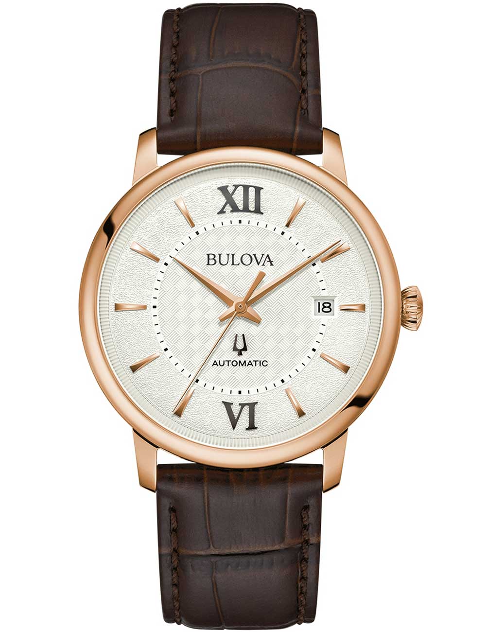 Bulova 97B225 vyriškas laikrodis Hudson Automatic 39mm 3ATM