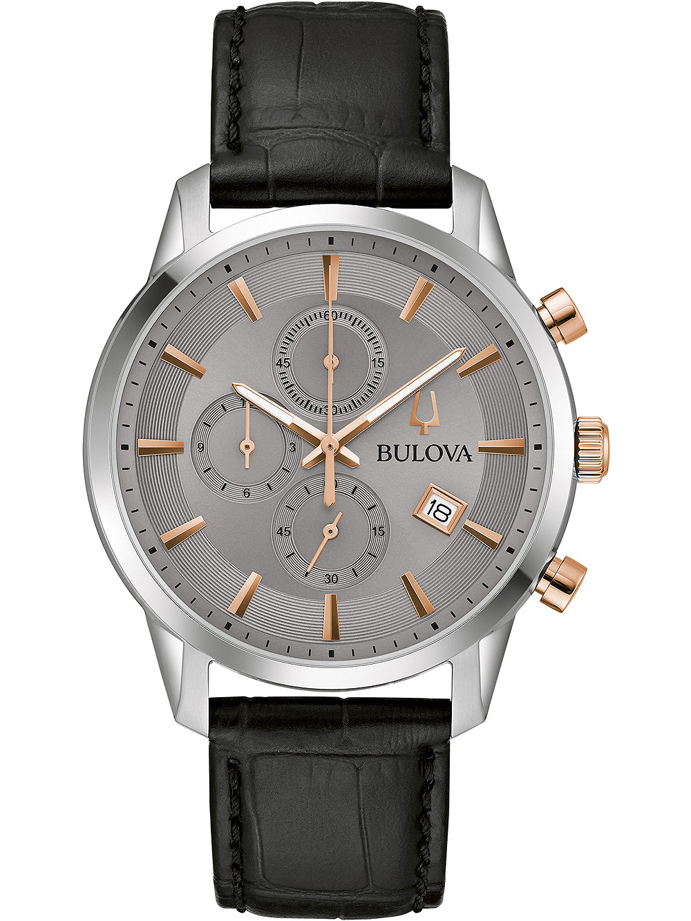 Bulova 98B409 Sutton Chronograph vyriškas laikrodis 41mm 3ATM