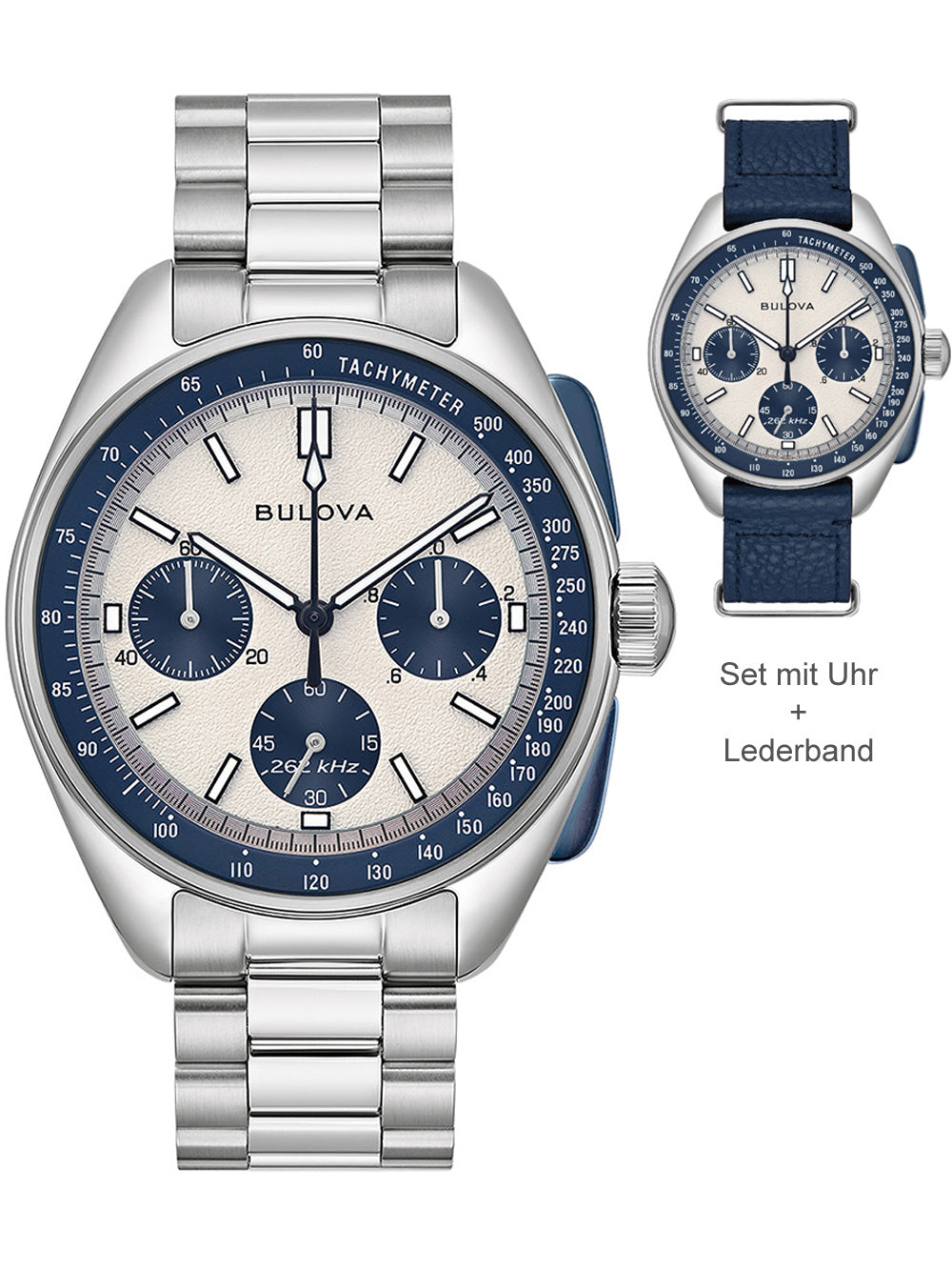 Bulova 98K112 Lunar Pilot Special Edit. Chronograph vyriškas laikrodis 44mm 5ATM