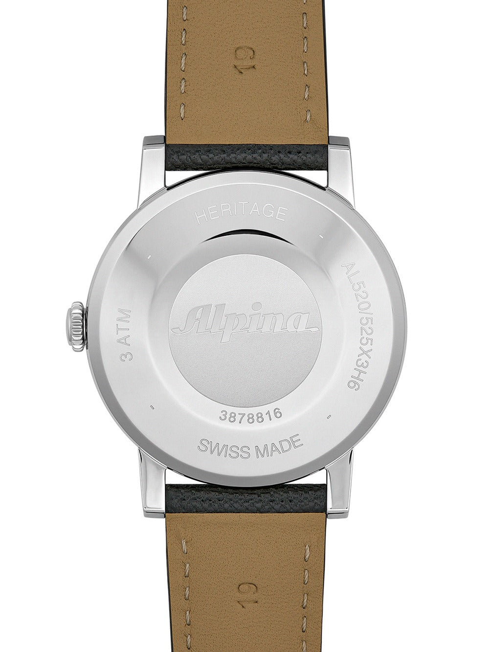 Alpina AL-520SBG3SH6 vyriškas laikrodis Heritage Startimer Pilot Automatic 38mm 3ATM