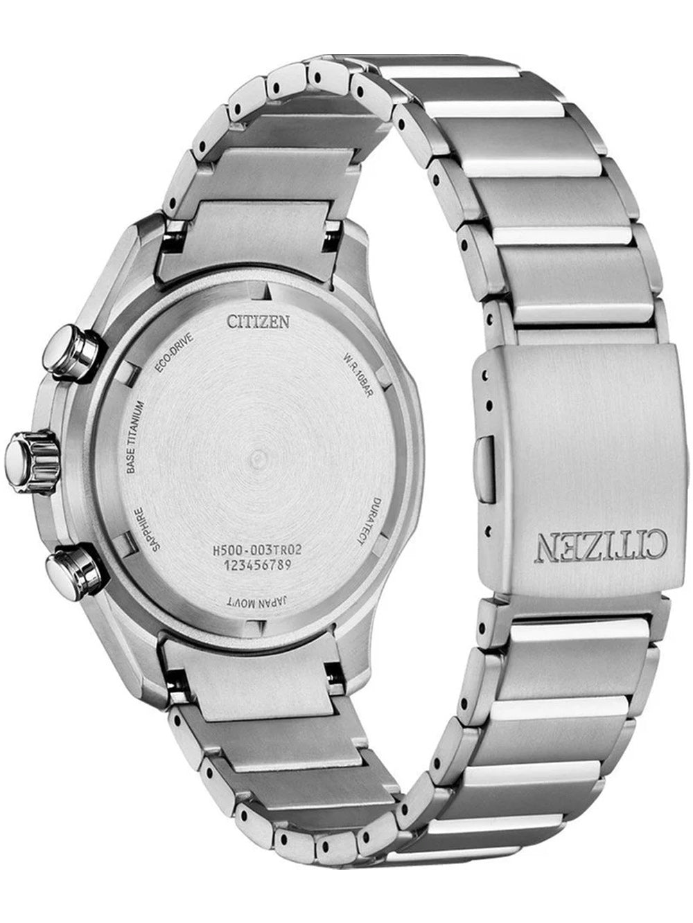 Citizen AT2530-85L Eco-Drive Titanium Chronograph vyriškas laikrodis 43mm 10ATM