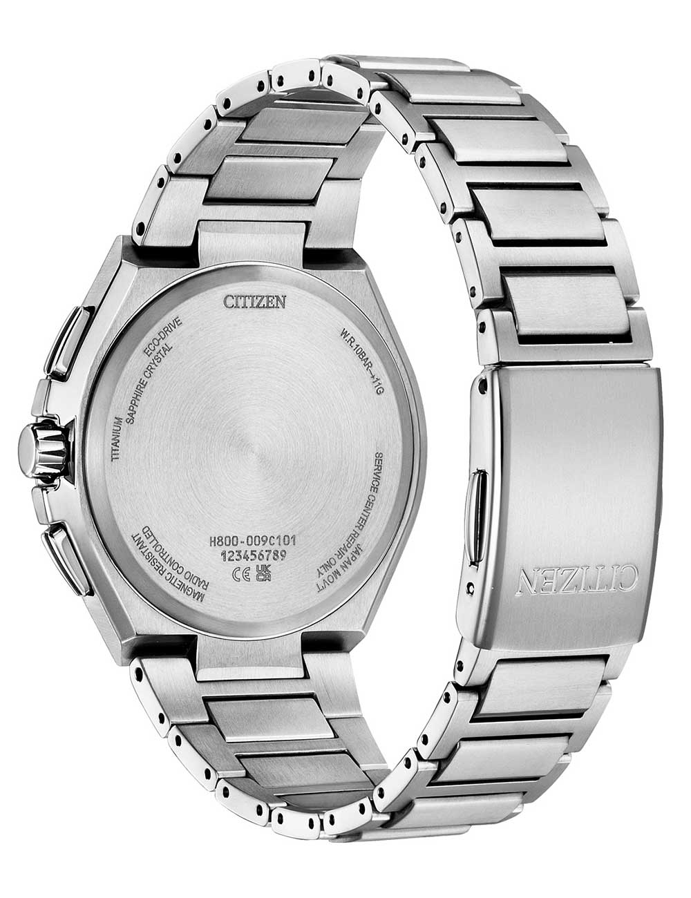 Citizen AT8238-84L vyriškas laikrodis Eco-Drive Super-Titanium radio controlled Chronograph 44mm 10ATM