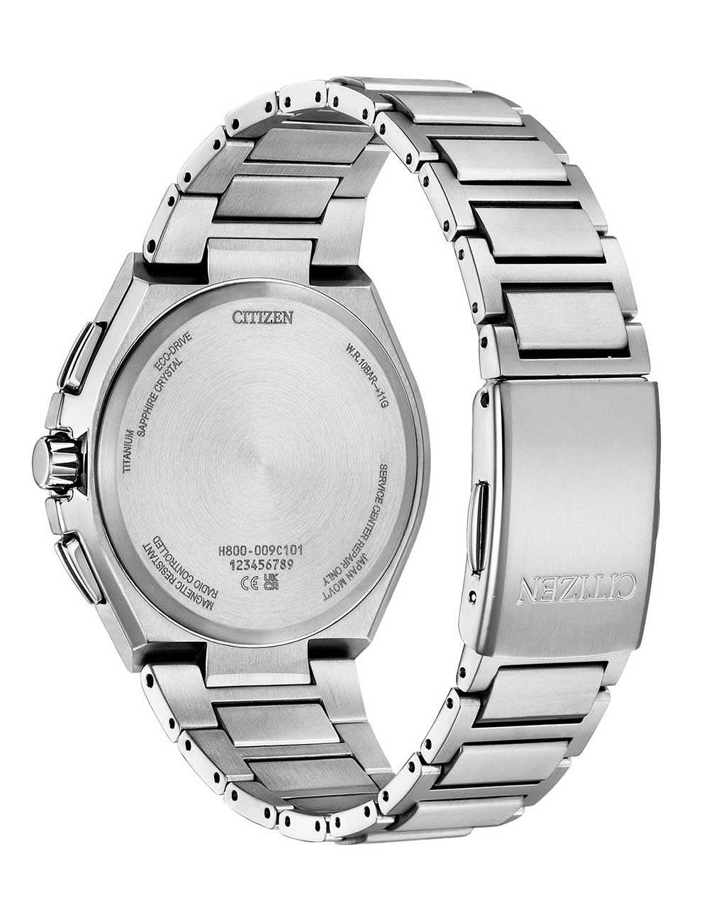 Citizen AT8238-84M vyriškas laikrodis Eco-Drive Super-Titanium radio controlled Chronograph 44mm 10ATM