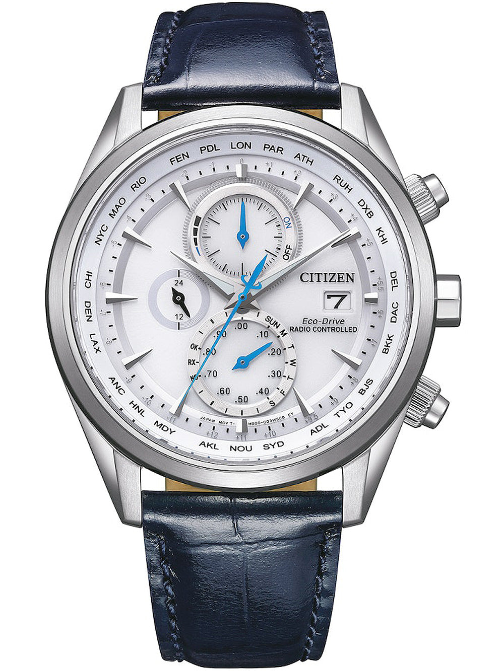 Citizen AT8260-18A Eco-Drive Chronograph vyriškas laikrodis Radio Controlled laikrodis