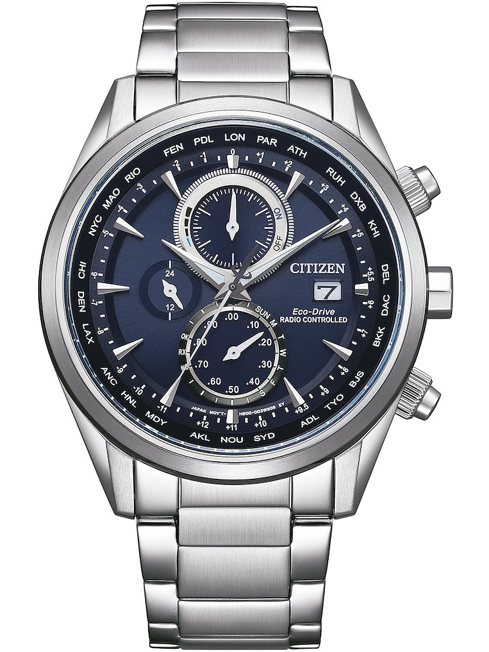 Citizen AT8260-85L Eco-Drive Chronograph vyriškas laikrodis Radio Controlled laikrodis