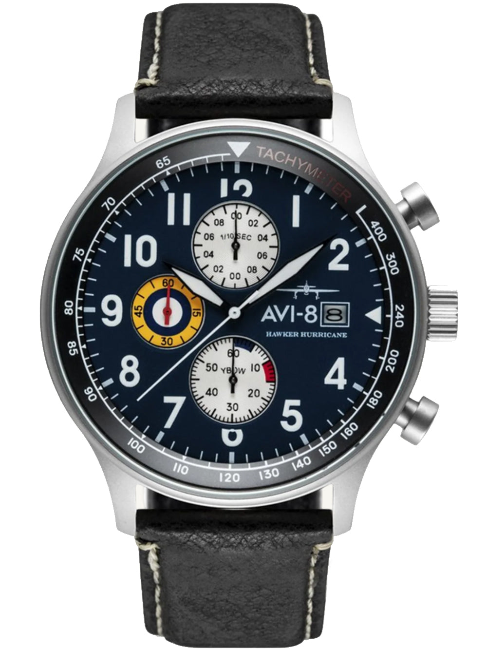 AVI-8 AV-4011-01 vyriškas laikrodis Hawker Hurricane Classic Chronograph 43mm 5ATM