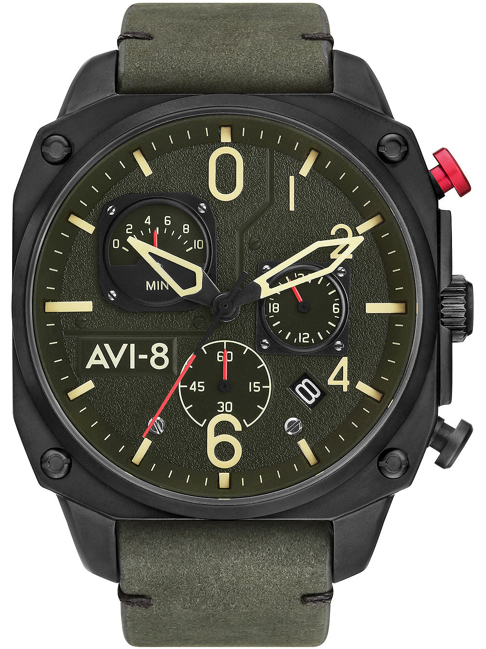 AVI-8 AV-4052-08 Hawker Hunter Chronograph vyriškas laikrodis 45mm 5ATM