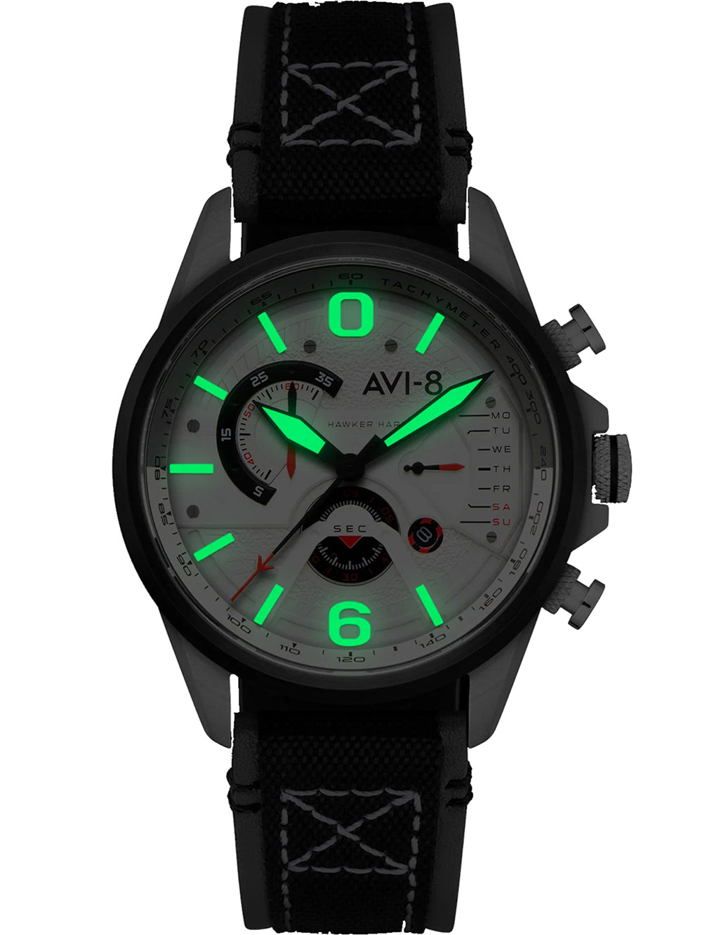 AVI-8 AV-4056-07 vyriškas laikrodis Hawker Harrier Dual Retrograde Chronograph 44mm 5ATM