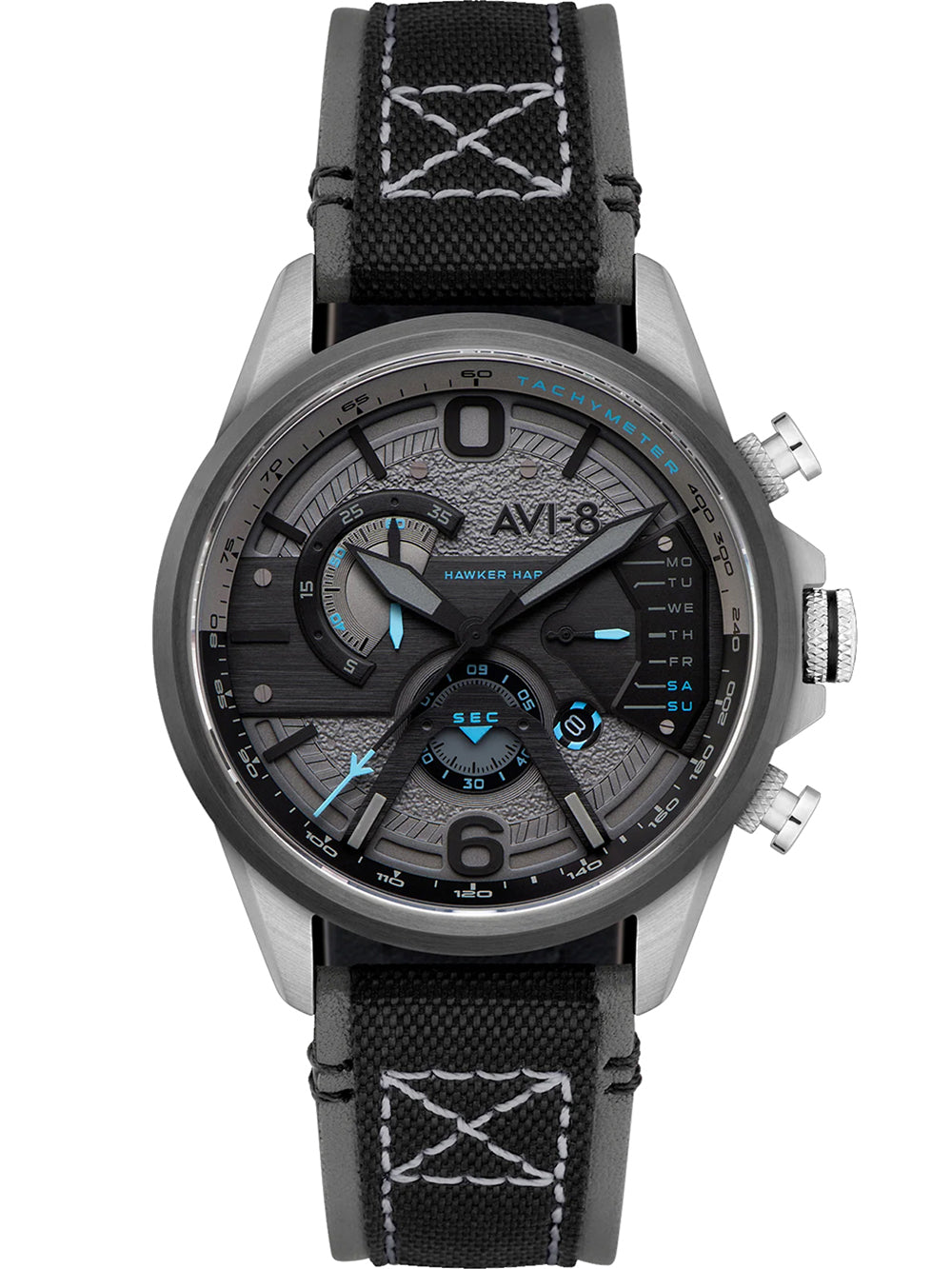 AVI-8 AV-4056-08 vyriškas laikrodis Hawker Harrier Dual Retrograde Chronograph 44mm 5ATM